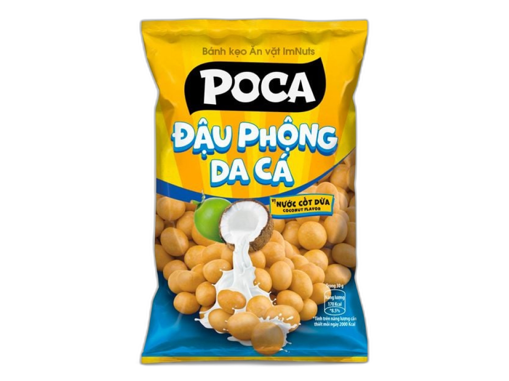 Snack POCA Đậu Phộng Da Cá (vị Nước Cốt Dừa)