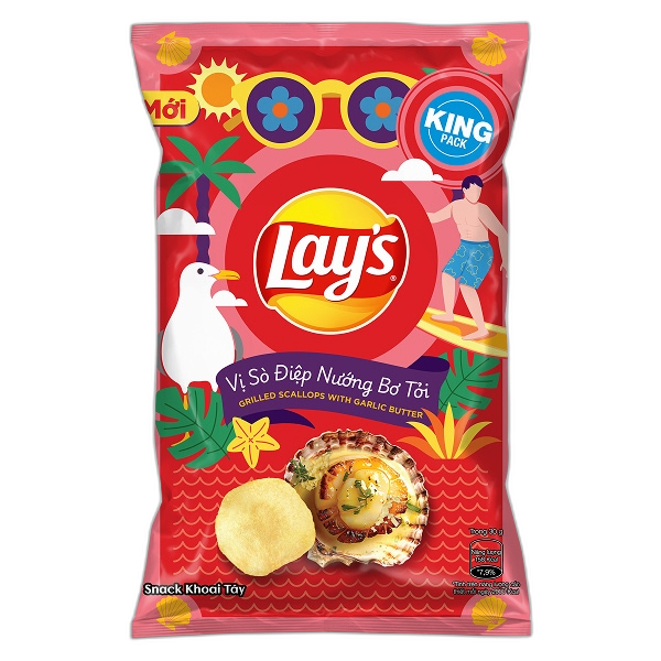 Snack Lay's vị Sò Điệp Nướng Bơ Tỏi